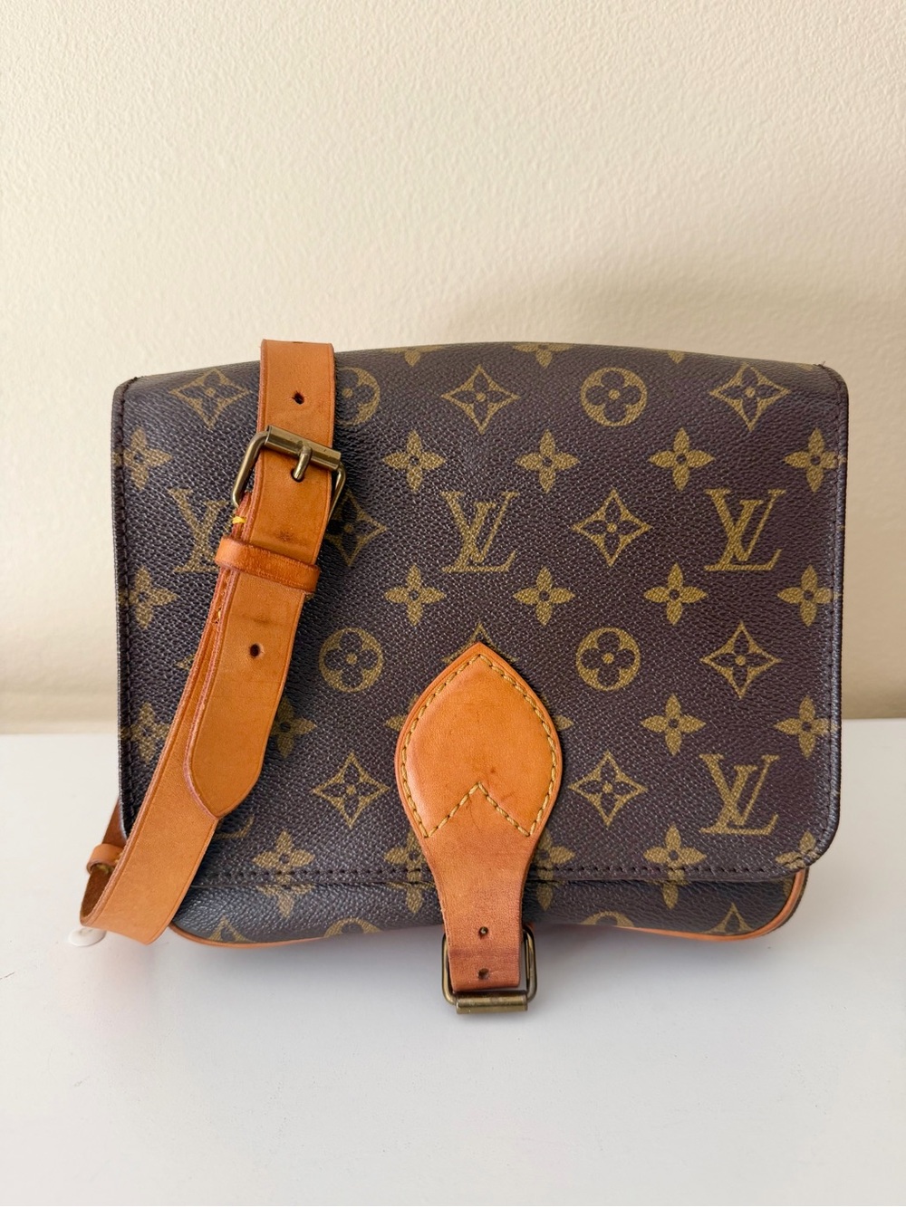 LOUIS VUITTON Cartouchiere MM Shoulder/Crossbody Bag Monogram
